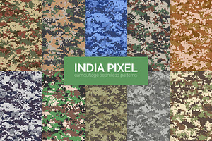 India Pixel Camouflage Patterns