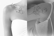 FineLine Floral Stamps for Procreate, a Brush Add-On by CaraulanStore (Thumbnail 7 of 9)