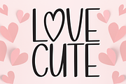 Love Cute | Script Font, a Script Font by Scratchones (Thumbnail 1 of 9)