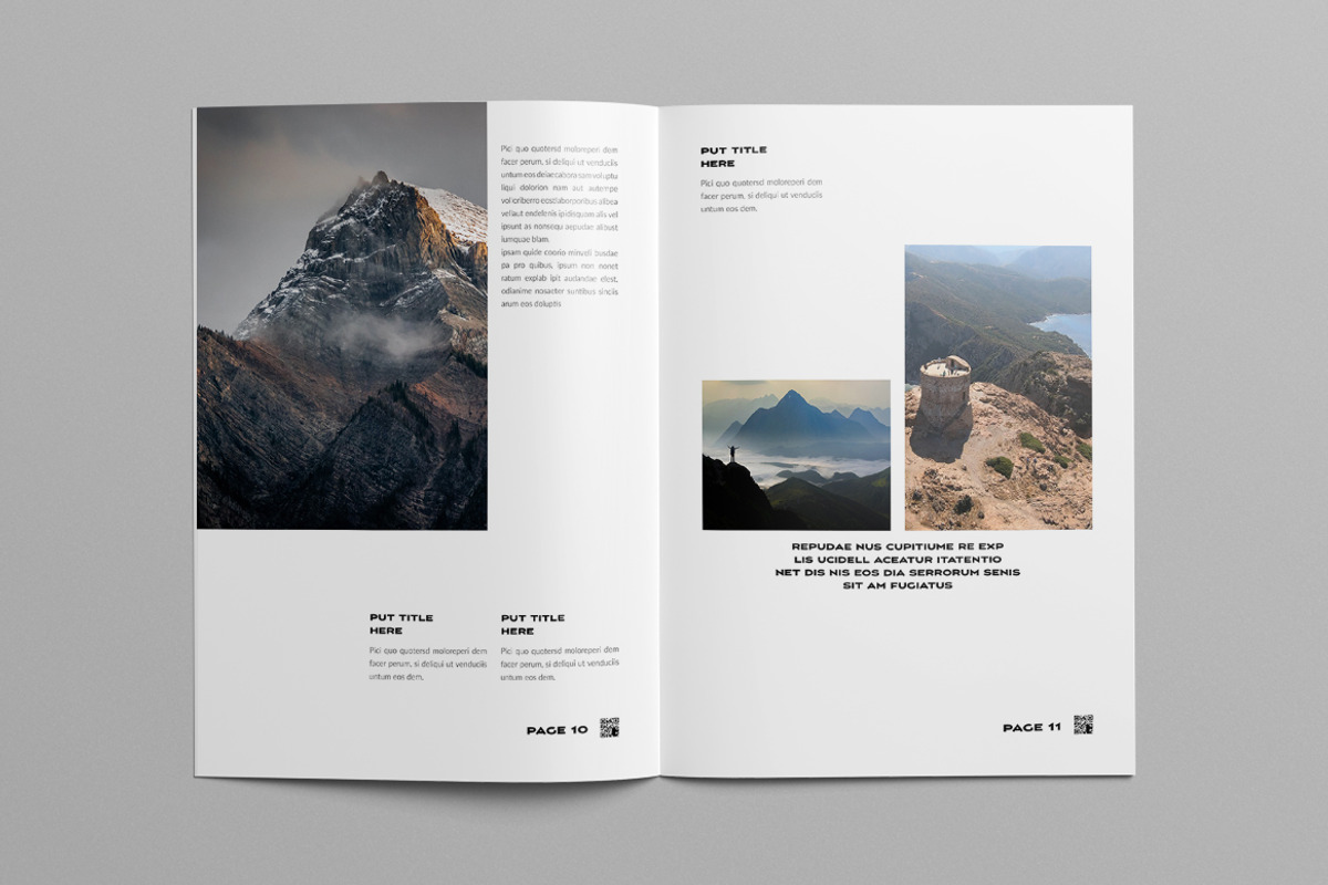 Photo Book Layout | Canva, a Brochure Template by Pixelpick (Photo 6 of 11)