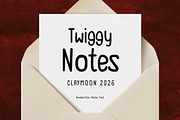 New Twiggy — Handwritten Font, a Handwritten Font by Claymoon Lab (Thumbnail 8 of 14)