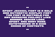Sport Jecksil, a Sans Serif Font by QR Design Studio (Thumbnail 5 of 7)