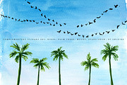 Sky Background, clouds, sunset, a Texture Illustration by swiejko (Thumbnail 3 of 4)