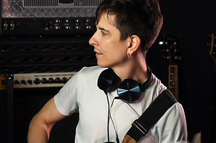 Electric guitar player, a Person Photo by Elena Vagengeim