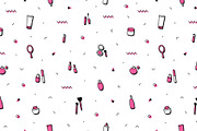 Makeup & Cosmetics Seamless Patterns, a Pattern Graphic by Krolja (Thumbnail 2 of 5)