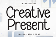 Creative Present | Script Font, a Script Font by Scratchones (Thumbnail 1 of 8)