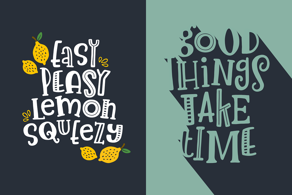 Lemon Slice Font Trio preview 5