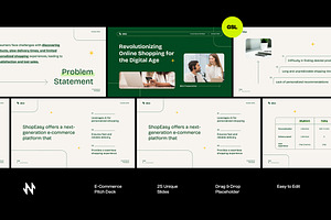 Corporate E-Commerce Pitch Deck GSL, a Presentation Template by Neermana