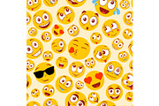 Colorful emoji pattern., a Decorative Illustration by Yayasya (Thumbnail 2 of 2)