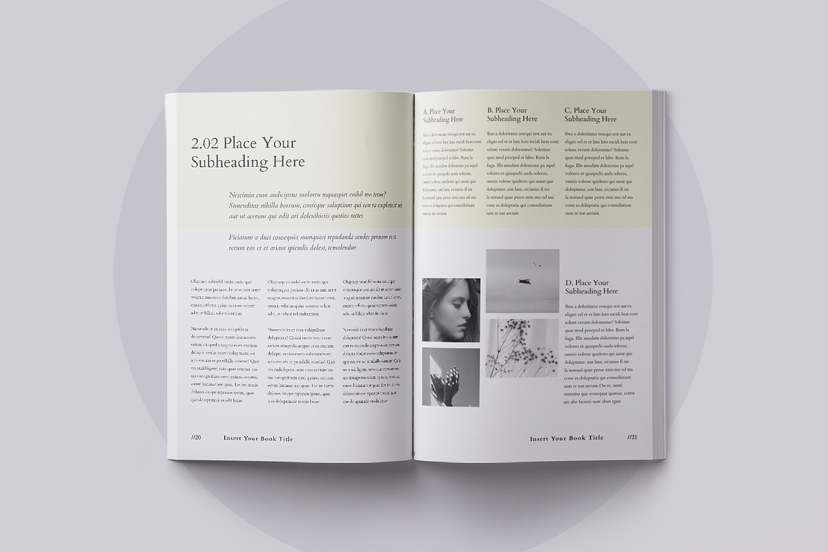 Book Title Layout Design Template, a Brochure Template by ArtisticLand (Photo 9 of 17)