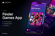Finder Games App, an App Template by UI App&Web, Dashboard (Thumbnail 1 of 2)
