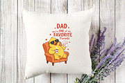 Dad You're One of My Favorite Parent, an Illustration by Designking (Thumbnail 4 of 4)