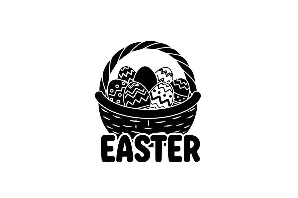Easter Basket Vector Silhouette Bund, an Illustration by Designs_River (Photo 30 of 51)