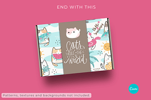 Mailer Box Mockup For Canva