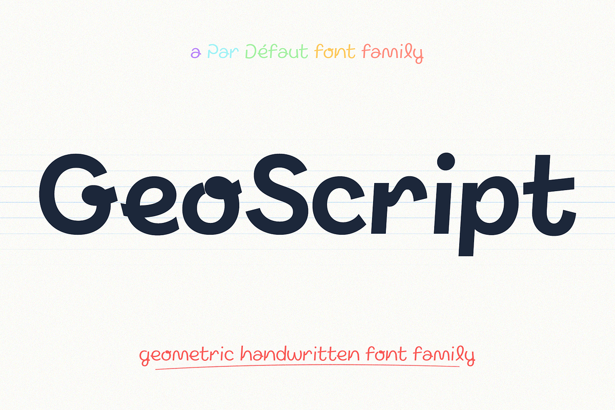 GeoScript, a Handwritten Font by Par Défaut (Photo 1 of 8)