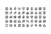 50 Cybersecurity Icons, an Outline Icon by Side Project (Thumbnail 2 of 7)