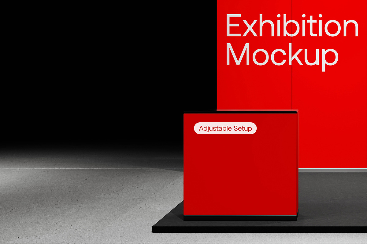 Modular Exhibition Mockup M03, an Advertising Mockup by Asketic (Photo 5 of 7)