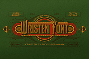 AM Wristen & Ornaments (Disc 20%), a Serif Font by Akarmati (Thumbnail 1 of 13)