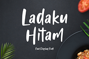 Ladaku Hitam - Handwritten Font, a Script Font by Creavibes Design (Thumbnail 1 of 10)
