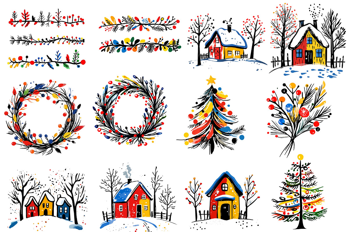 Scandinavian Christmas ClipArt, an Illustration by Designworld (Photo 4 of 5)
