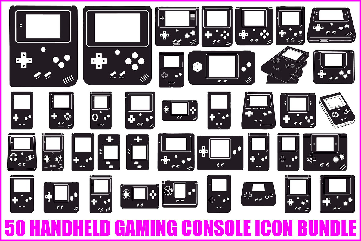 50 Handheld Gaming Console Vector Bu, an Illustration by Gfx_Store (Photo 1 of 51)