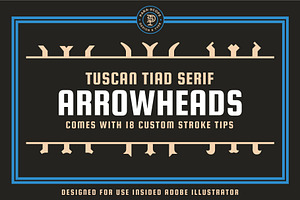 Tuscan Triad Serif Arrowheads S3