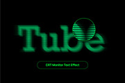 Vintage CRT Monitor Text Effect, a Layer Style Add-On by studiogstock (Thumbnail 1 of 2)