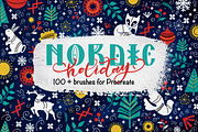 Nordic Holiday  Brushset, a Brush Add-On by Letter Elfa Studio (Thumbnail 1 of 9)