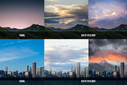 Sky Replacement Overlays, a Texture Graphic by Abstract Background (Thumbnail 2 of 8)