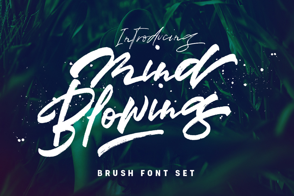 Mind Blowing 3 Brush Font Set 40%OFF preview 3
