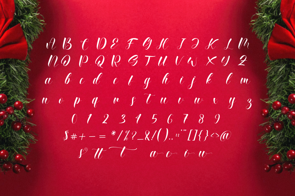 Christmas Beauty Day Font, a Handwritten Font by Onotype (Photo 4 of 5)