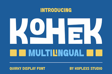 KOHEK - Quirky Display Font, a Handwritten Font by Koplexs Studio