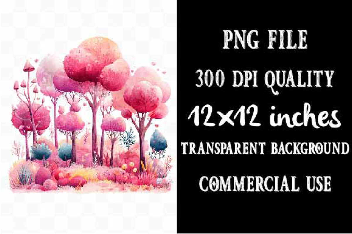Watercolor Pink Kingdom Clipart, an Illustration by Designking (Photo 4 of 5)