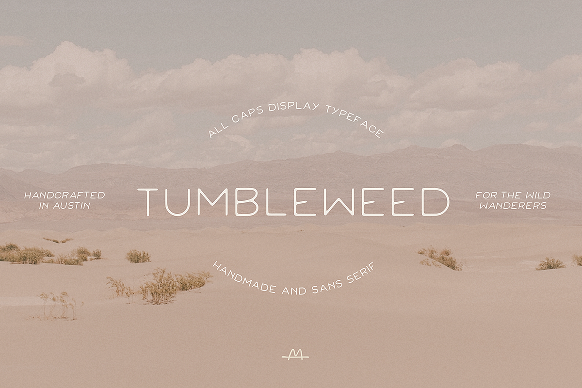 Tumbleweed, a Sans Serif Font by MEG BURK CHOI (Photo 1 of 4)