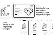 Isometric Graphic Design Icons, an Icon by Vectors Market (Thumbnail 4 of 5)