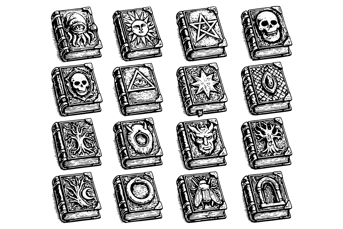 Mystical Occult Spellbook Collection, an Object Graphic by RT Studio (Photo 2 of 4)