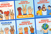 Human Rights Day Collection, a Seasonal Illustration by Design.wala (Thumbnail 2 of 4)