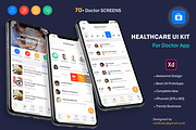 Healthcare Doctor App, an UI Kit Template by UX Design Master (Thumbnail 1 of 10)