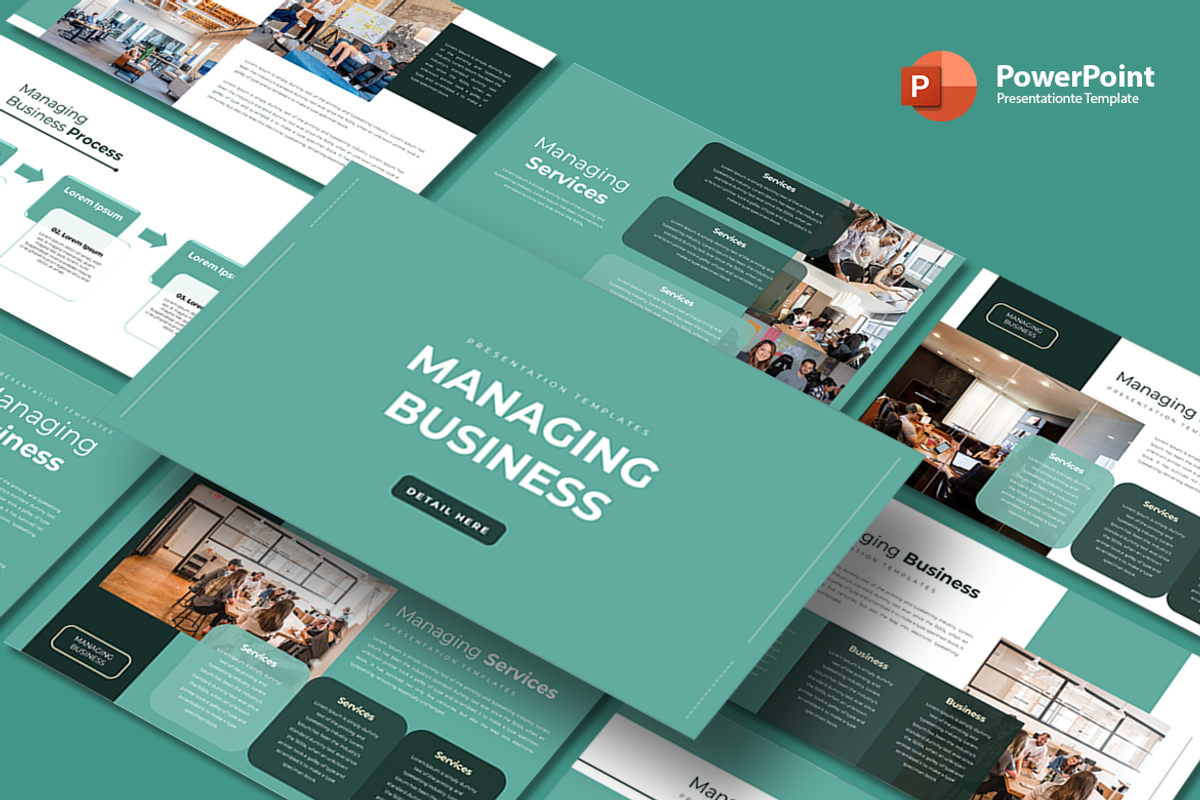 Managing Business - PowerPoint, a Presentation Template by artchiles_design (Photo 1 of 4)