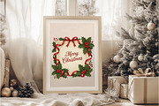 Vintage Merry Christmas Frame PNG, an Illustration by DreamArtGraphic (Thumbnail 2 of 5)