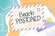 Beach POSTCARD | Handwritten font, a Handwritten Font by Fearless Confetti (Thumbnail 1 of 8)
