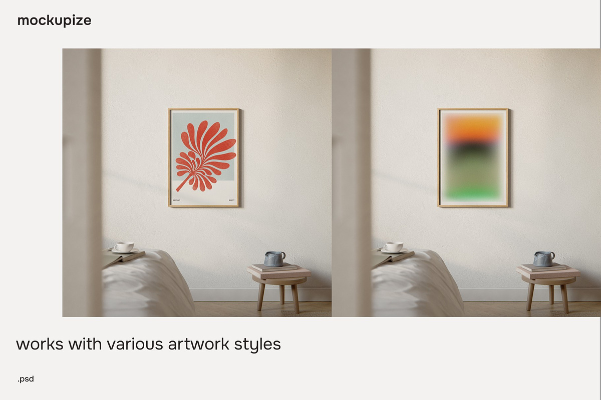 DIN A Bedroom Frame Mockup Minimal, a Household Mockup by mockupize (Photo 5 of 7)