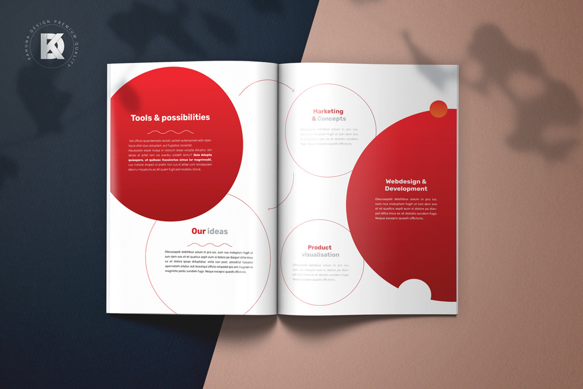 Red Project Proposal / Brochure, a Brochure Template by Kahuna Design (Photo 4 of 12)