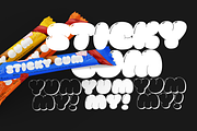 Pluffy Loon | Baloon Bubble Font, a Sans Serif Font by Jolicia Type (Thumbnail 4 of 13)