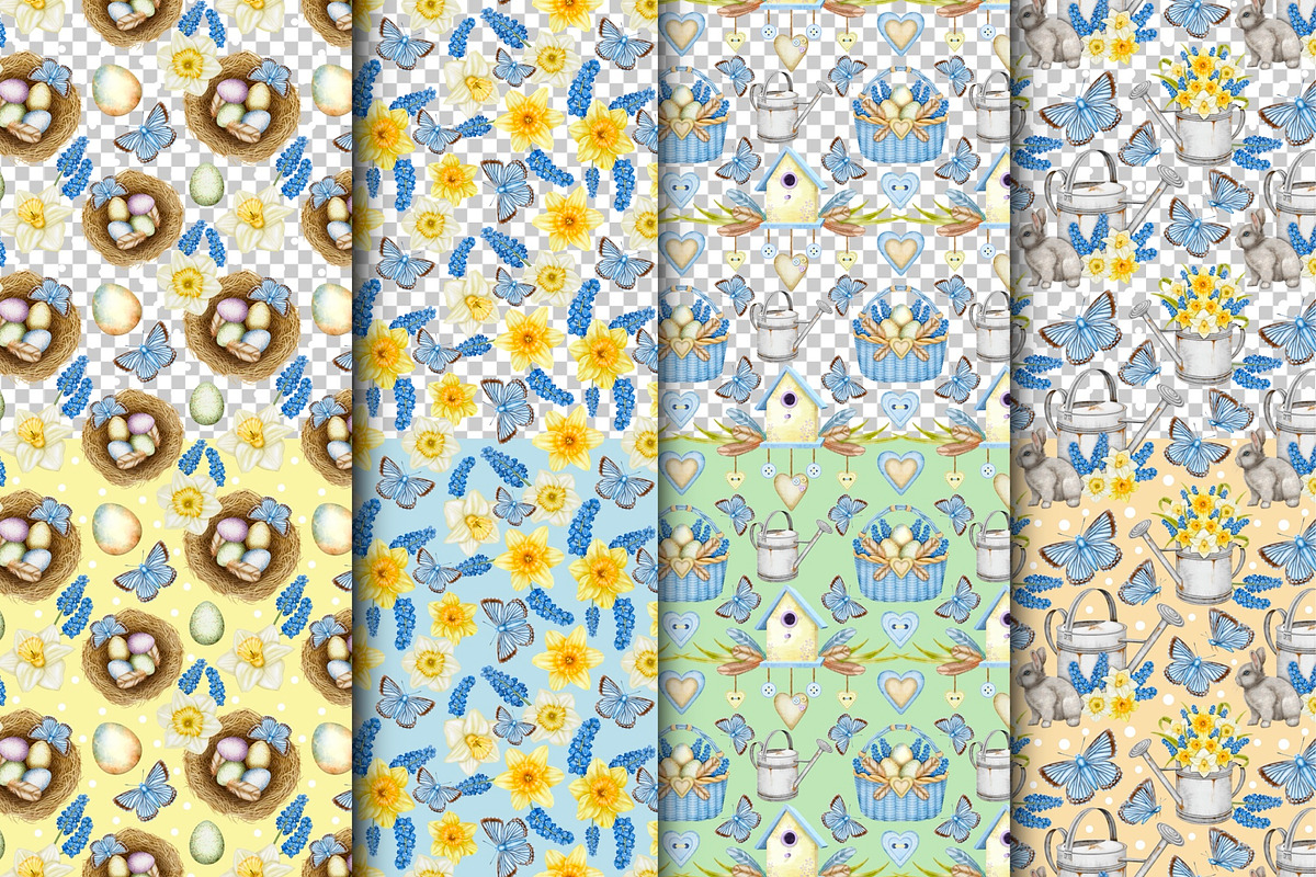 Spring into Easter Clipart Set., a Seasonal Illustration by Happy Sloth Graphics (Photo 11 of 17)
