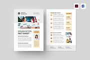 Nonprofit Organization Fact Sheet, a Flyer Template by Leaflove (Thumbnail 1 of 5)