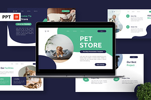 Pet Store - Pet Shop Powerpoint, a Presentation Template by Deepslide Studio