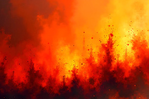 Fire-Inspired Ink Splash Texture, a Photo by LOGOCREATIVE