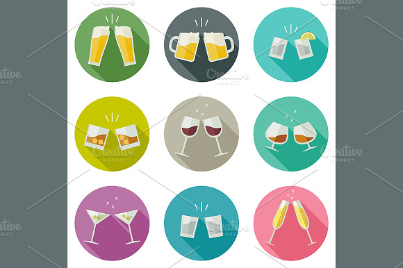 Clink Glasses Icons