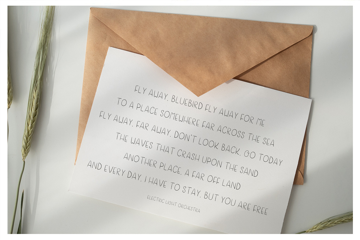 Blue Bird a Handwritten Font preview 4